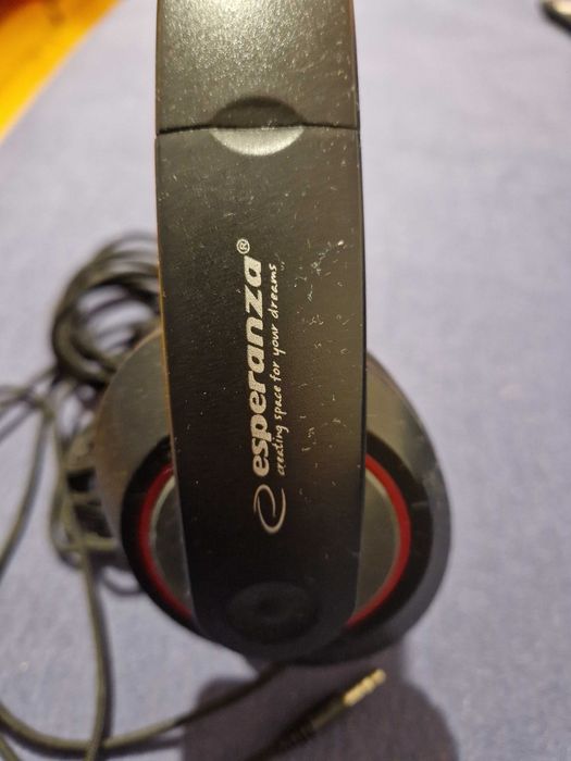 Słuchawki nauszne przewodowe ESPERANZA, długość przewodu 4 m 85 cm