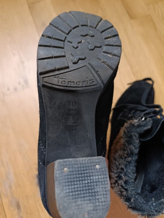 Черевики Tamaris 40 розмір, зручний каблук 7 см