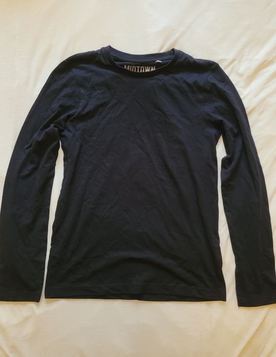 2x Bluzka c&a z długim rękawem czarna 146/152 dla chłopca