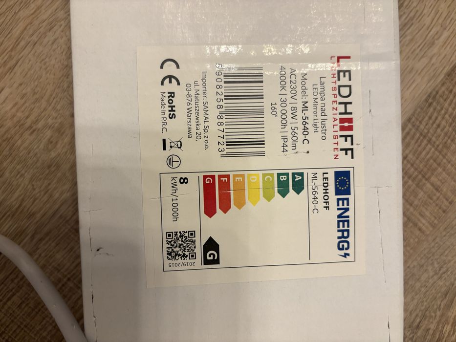 Lampa łazienkowa na lustro KINKIET LED