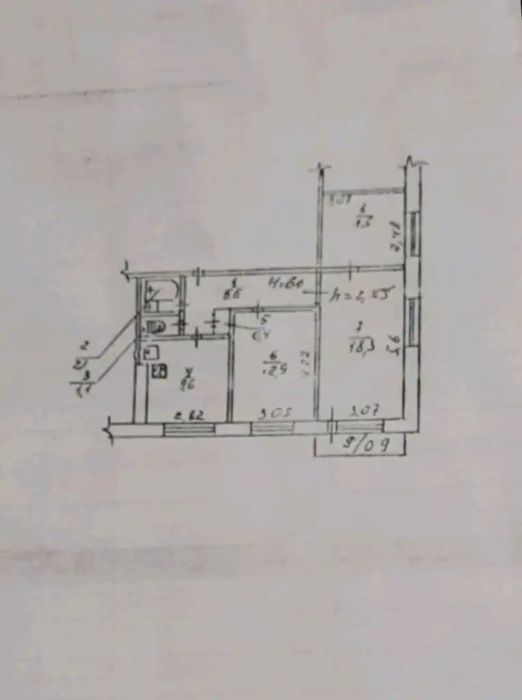 Продам 3к квартиру з автономним газовим опаленням/Новокодацький