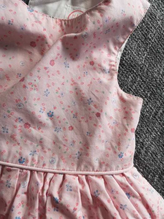 Early Days różowa sukienka w kwiaty 9-12m. 80 cm