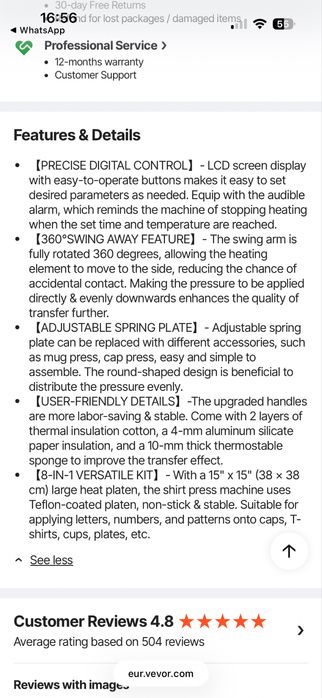 Máquina prensa termica nova