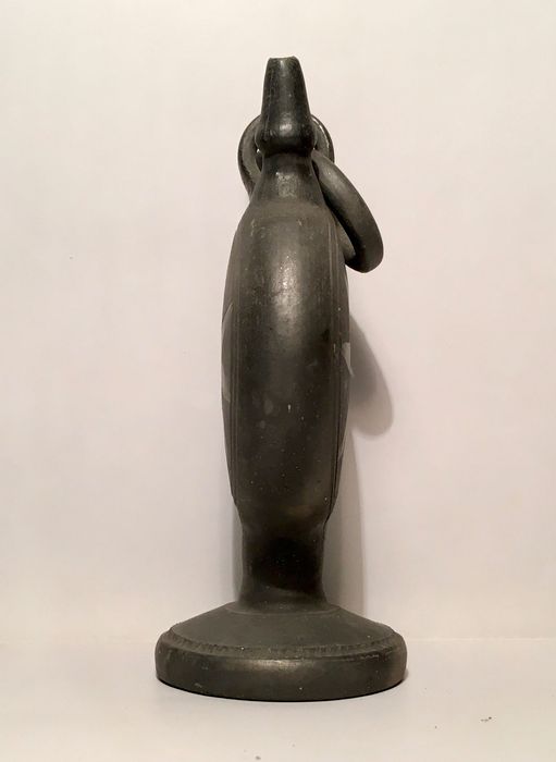 MORINGUE - assinado R. Bisalhães - antigo - 15,5x10,5x6,5 cm/s