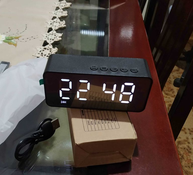 Цифровые часы настольные Bluetooth-колонка G50 с будильником (прикроватные)