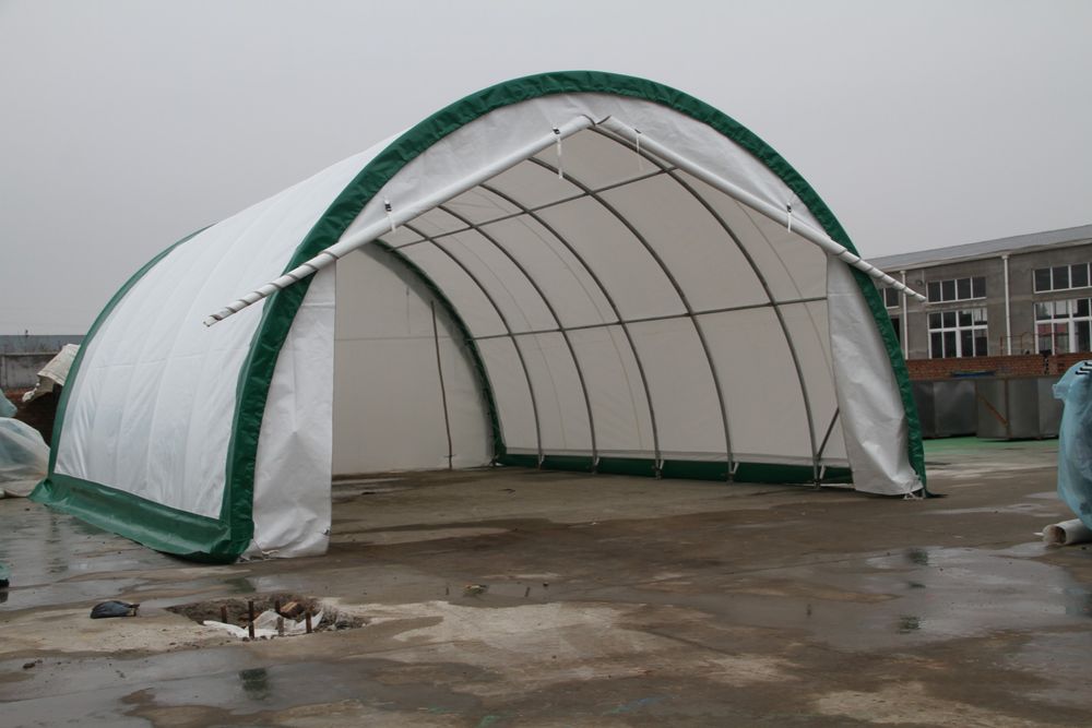 Hala namiotowa łukowa 6,1x9,15m - Solidna konstrukcja z odpornym PVC!