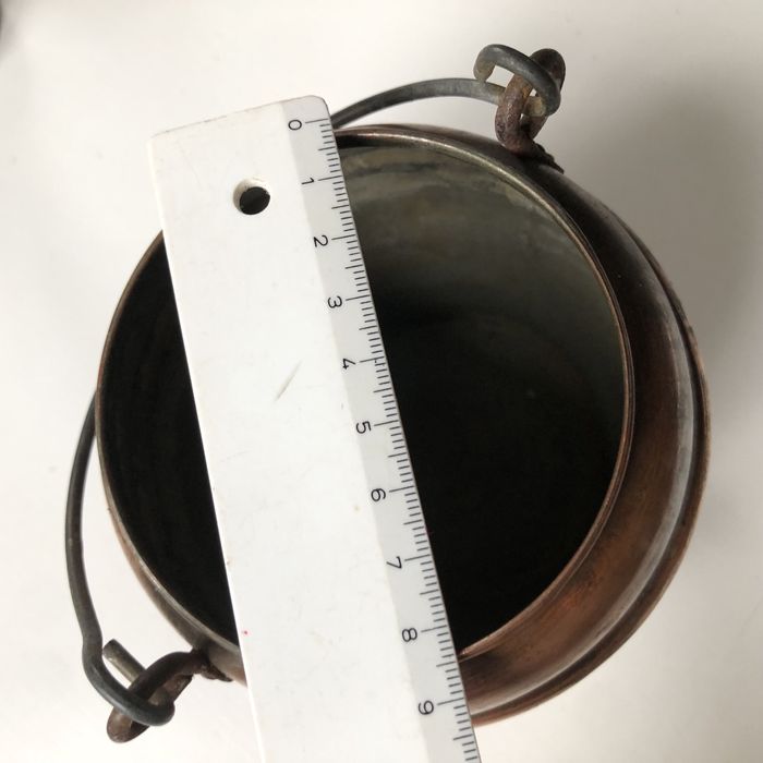 Кашпо мідь вінтаж відерце