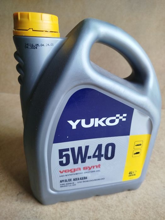 моторна олива YUKO vega sint 5w-40