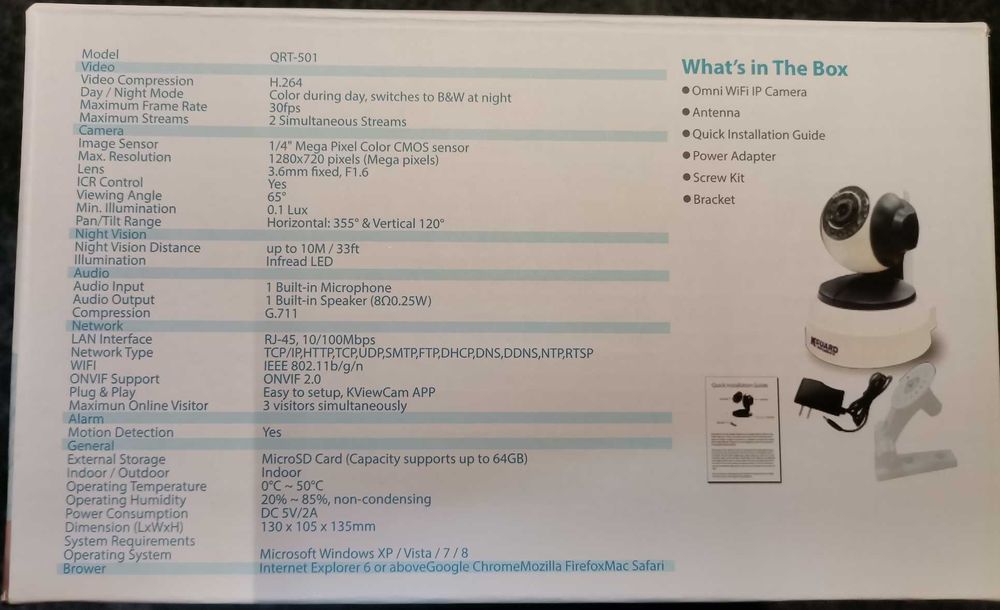 Kguard Omnidirectional Wi-Fi IP Security Camera431739467591864321