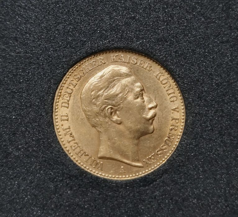 Złota moneta 20 Marek - 1898
