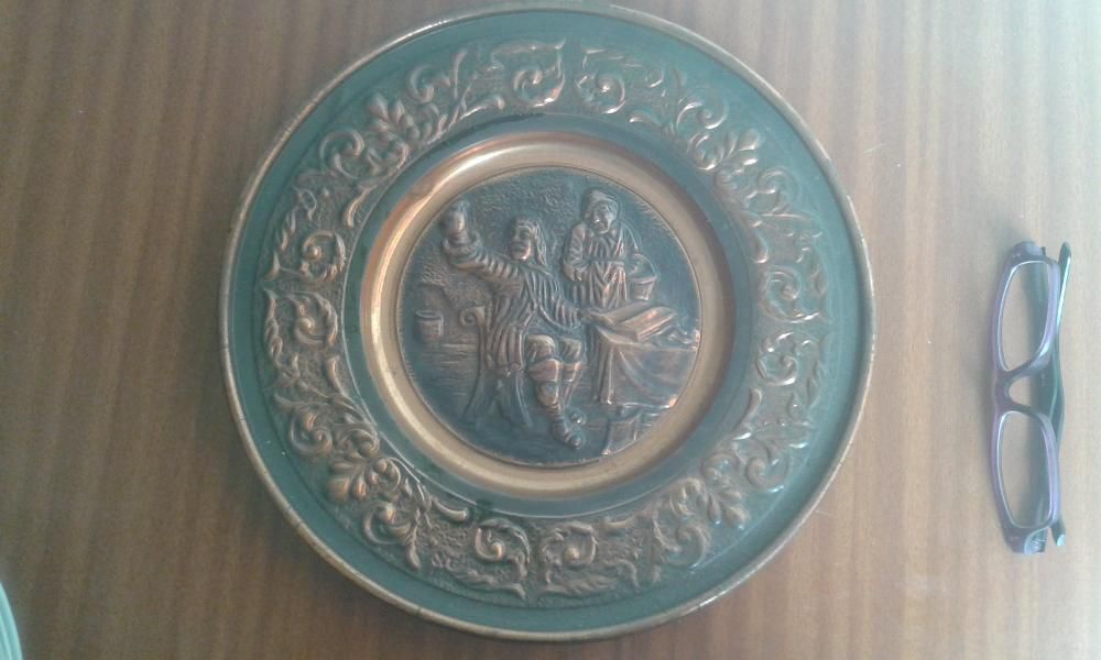 Prato Dec. Latão fabrico Alemão