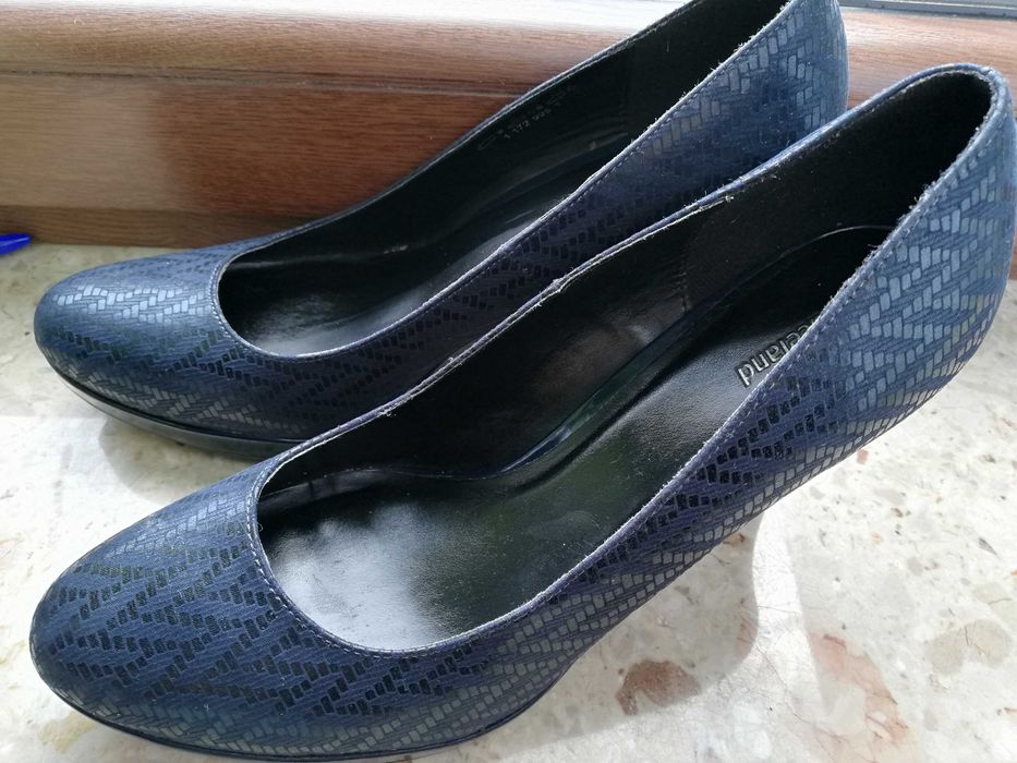 Buty damskie granatowe