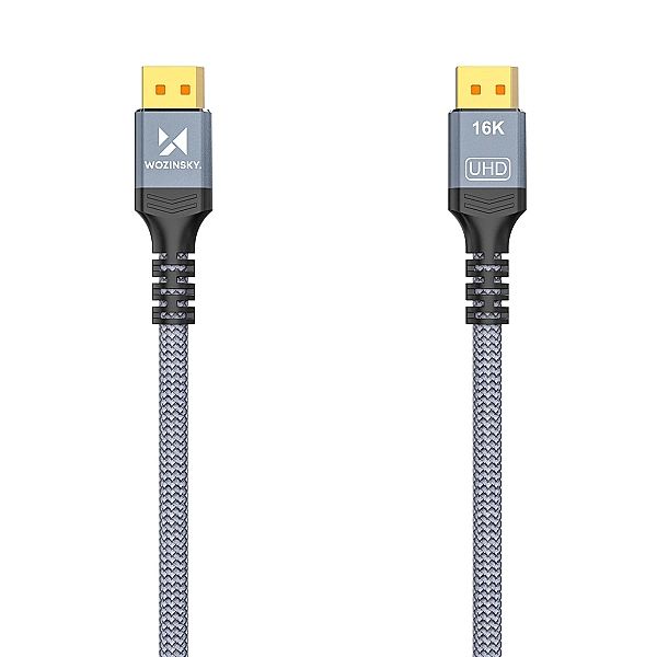 Kabel Wozinsky WPS-16AYL1S DisplayPort 2.1 Certyfikowany VESA 80 Gb/s