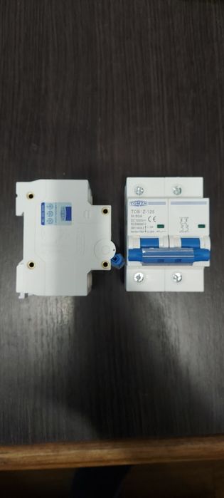 Автоматичний вимикач TOMZN 2P 1000V DC 80A 100A