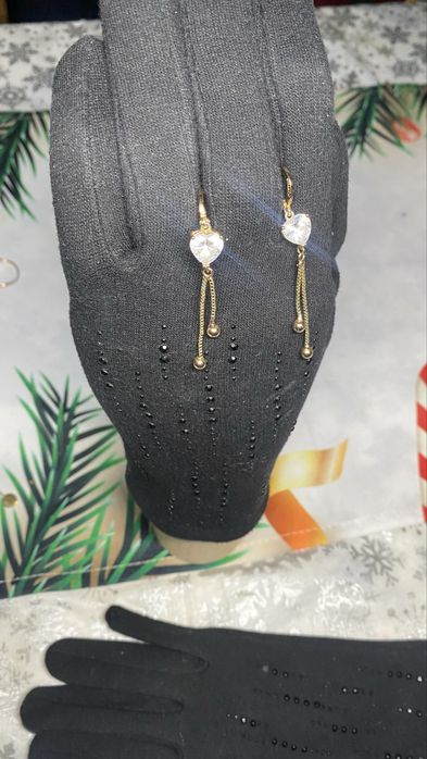 Kolczyki xuping złote stal chirurgiczna 18K