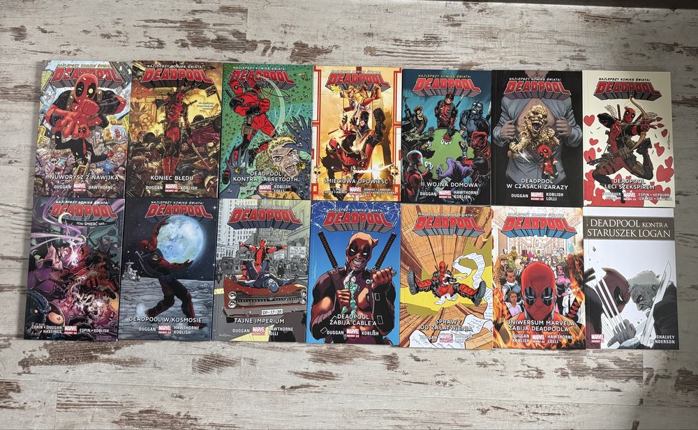 Komiksy Marvel Now 2.0 - Deadpool tomy 1-13 + Staruszek Logan