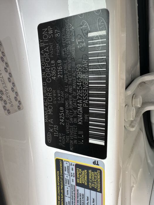 Kia Optima 2013 2.4 бензин/газ
