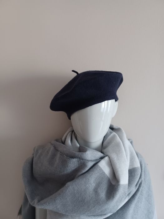 Wełniany beret L/xl granatowy Parkhurst