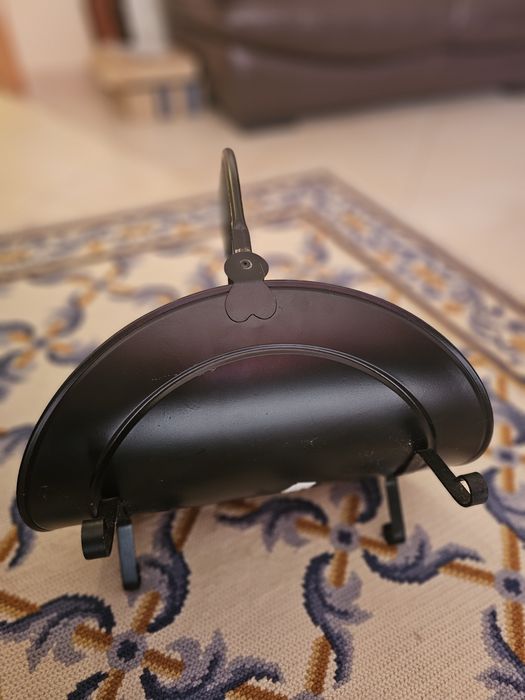 Cesto para lenha redondo