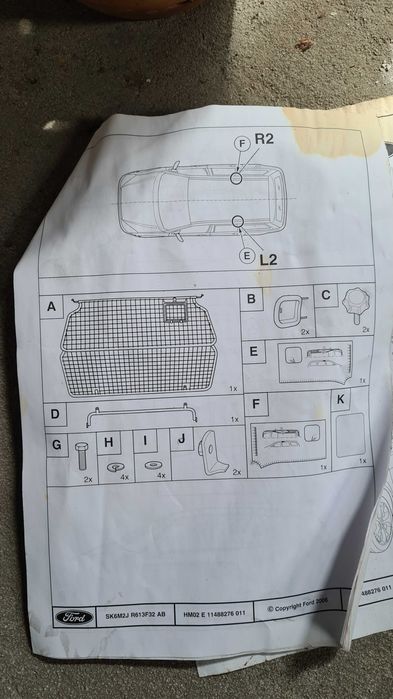 Separador carga Ford S Max