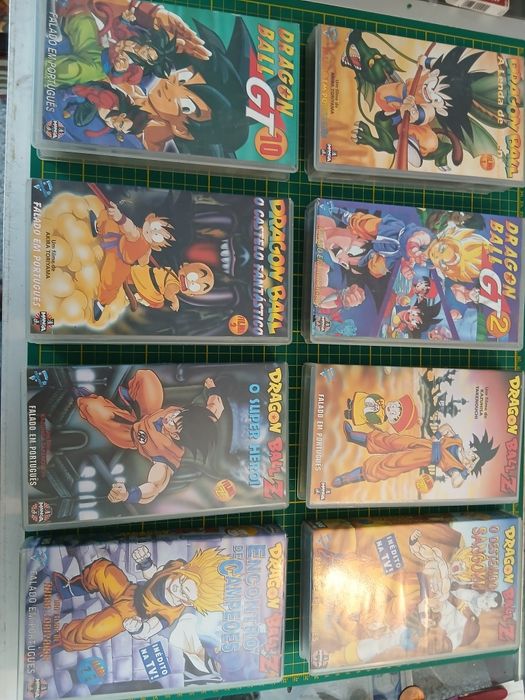 10 cassetes Dragon Ball VHS em Portugués