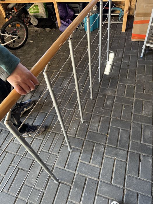 Schody modułowe drewniane buk + balustrada Leroy Merlin