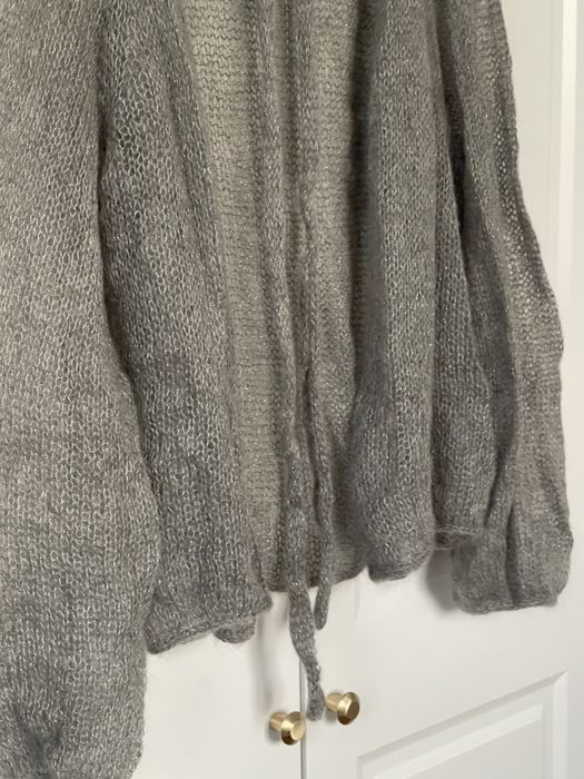 Сірий вʼязаний кардиган  be mari design