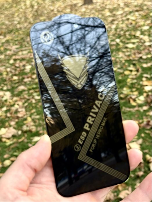 Защитное стекло iPhone 16 17 pro max ПРЕМИУМ качество HD Strong Glass