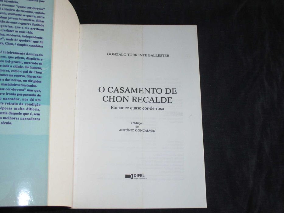 Livro O Casamento de Chon Recalde Difel