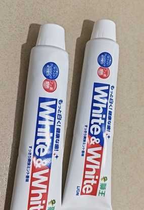Японская зубная паста White & White (отбеливающая) с кальцием и фтором