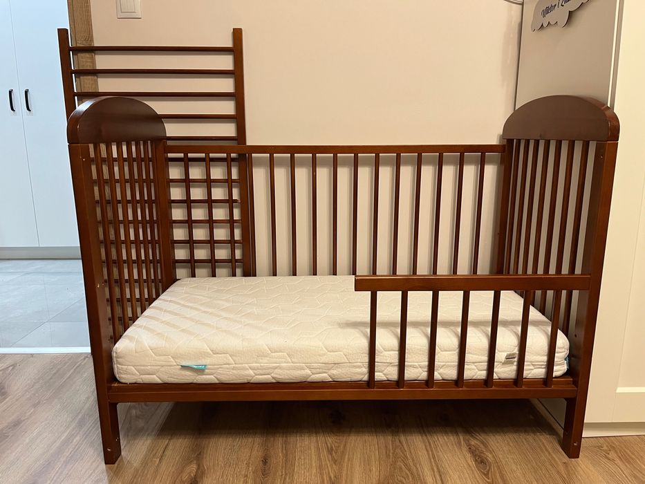 Łóżeczko 120x60cm z materacem  dwustronnym Fiki Miki