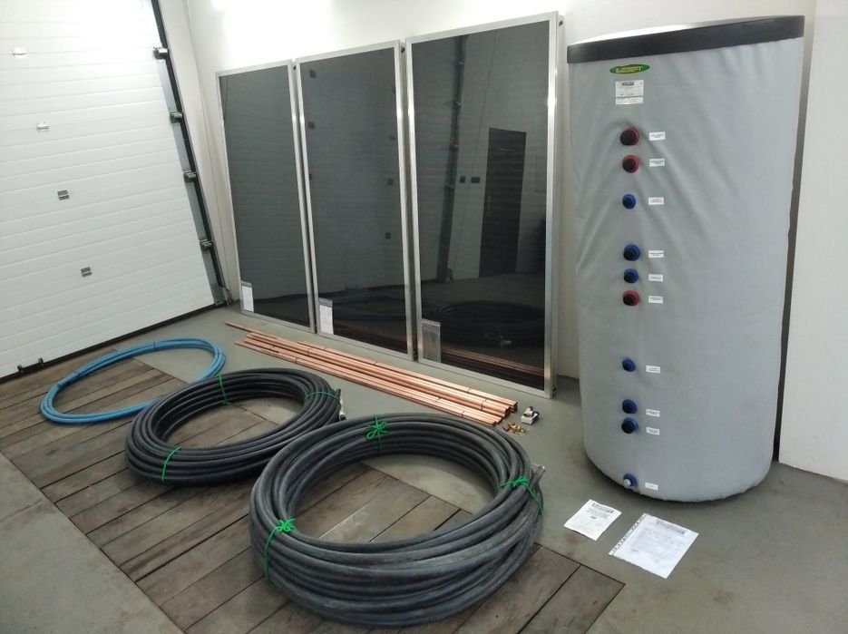 Nowy zestaw solarny zasobnik WGJ-S DUO 400l + 3x panel KS2000S rura CU