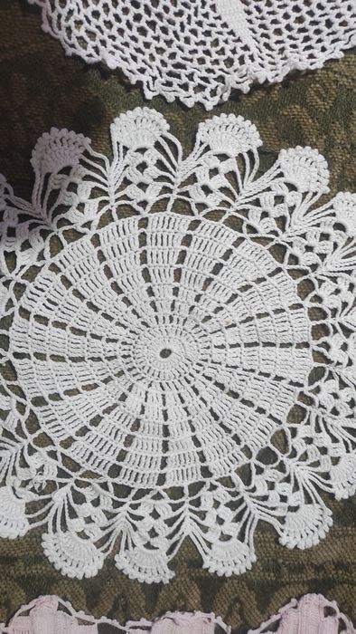 8 naprons de crochê