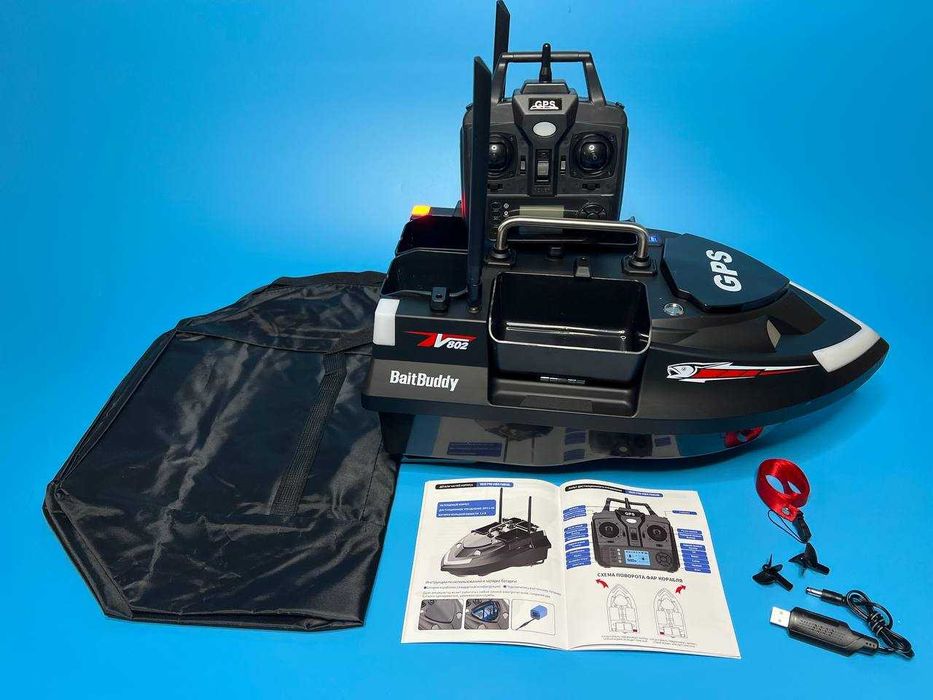 Кораблик для рыбалки Flytec V802 PRO GPS 160 точек 5200 мАч