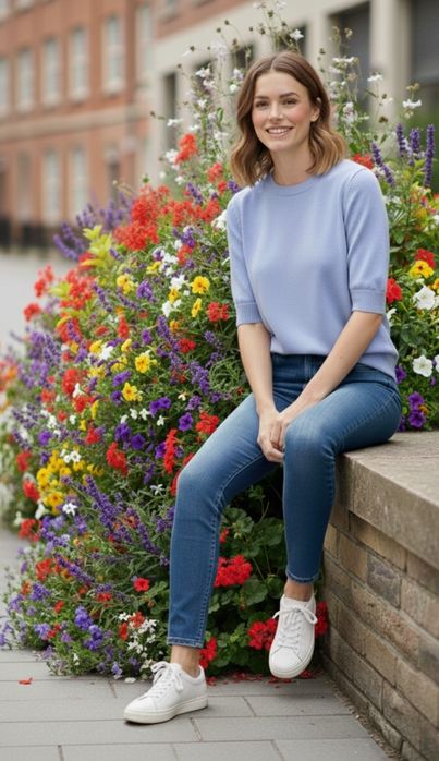 Стильна Новинка! Блуза F&F Віскоза р.16 (UK) - ПОГ 52+ см. НОВА!