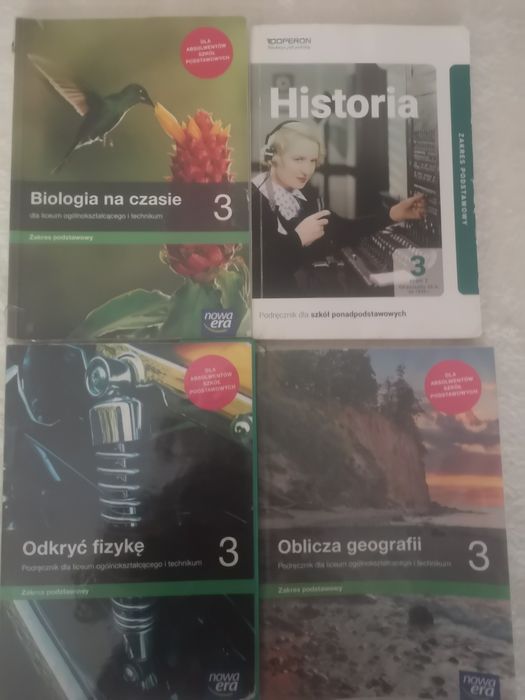 Podręczniki do Technikum kl. 2 i 3
