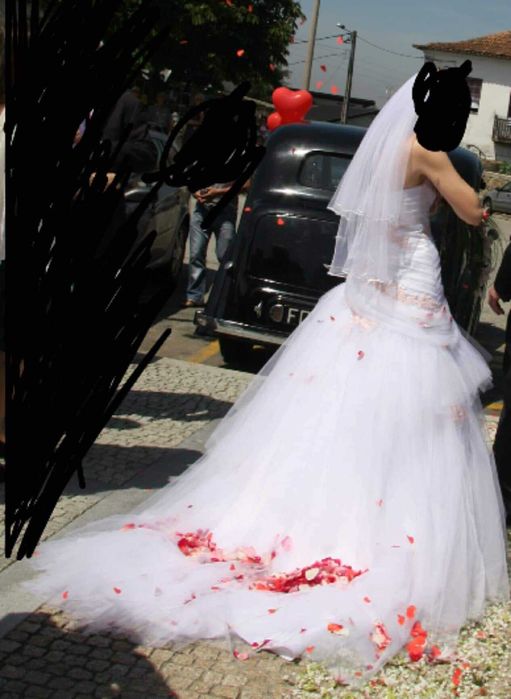 Vestido de noiva usado uma vez