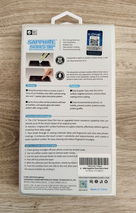 Szkło ochronne  X-ONE do Iphone 14 Pro Max  NOWE !