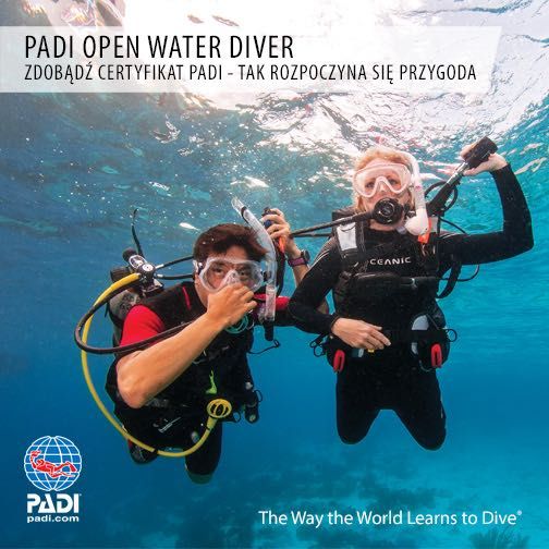 ELearning na kurs nurkowania PADI Open Water Diver - materiały cyfrowe