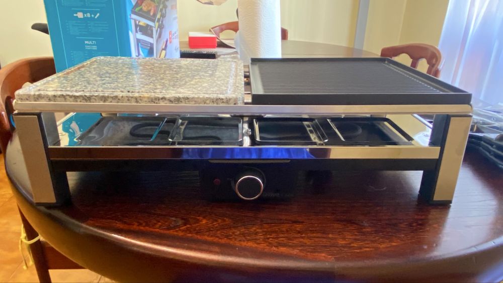 Raclette 8 pessoas Qilive 2000 watts Multifunções