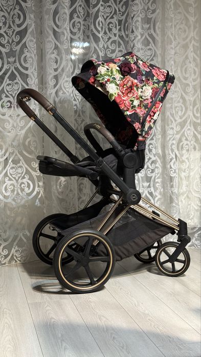Дитячий візок cybex priam spring blossom прогулянкова коляска