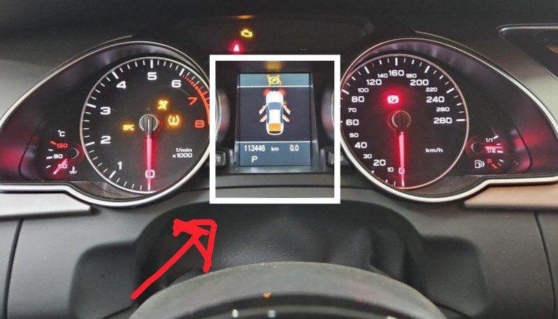 Audi A4 b8 A5 Q5 LCD display  do quadrante