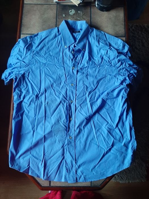 Elegancka niebieska koszula męska Boss XXL jak nowa