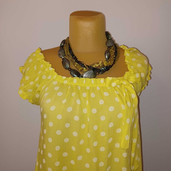 Made in Italy bluzka delikatna bawełna/batyst dla XL+