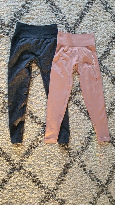 2 pary legginsów Gym Glamour rozmiar xs