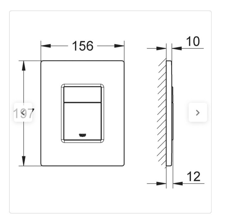 Przycisk GROHE złoty 38732GL0