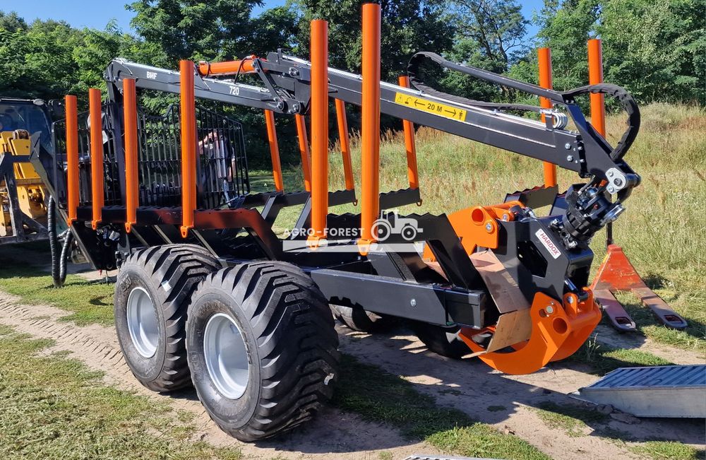 BMF10T2 Pro 720 Prehydraulik Przyczepa Leśna Zrywkowa Chłodnica Oleju