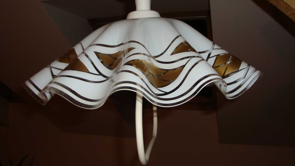 lampa wisząca/ biała lampa wisząca