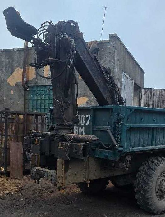 УРАЛ 5557, самосвал, лісовоз, маніпулятор