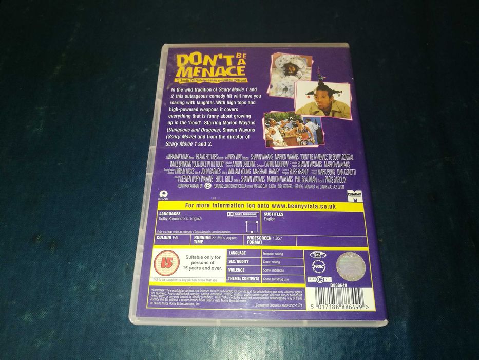 DON'T BE A MENACE	DVD (legendagem em Inglês)